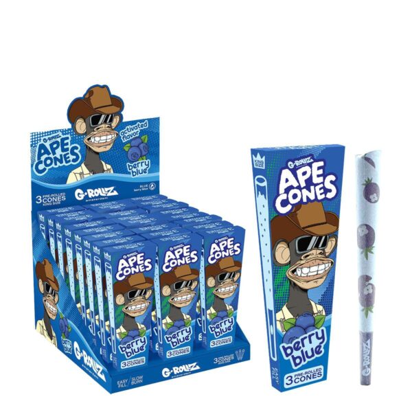 G-Rollz - Ape Cones "Berry Blue" - 3 Pop Cones