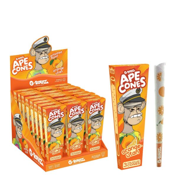 G-Rollz - Ape Cones "Orange-utan" - 3 Pop Cones