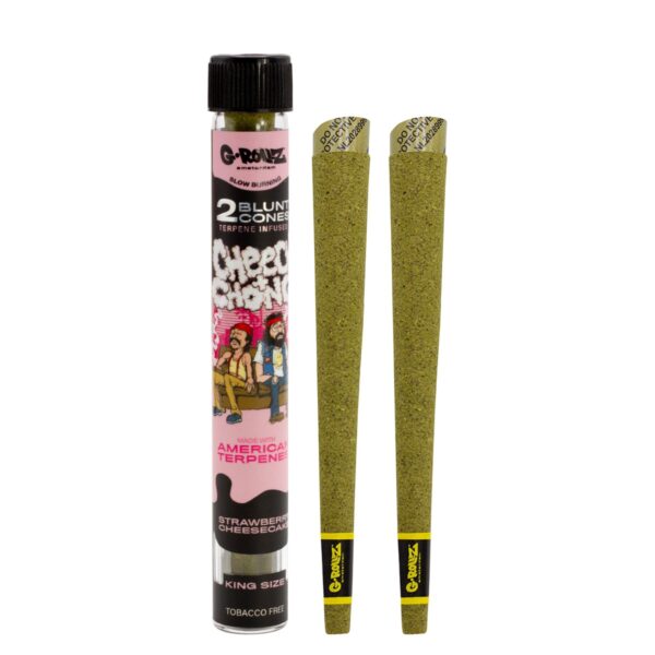 G-Rollz Cheech & Chong 2x Terpene Infused Blunt Cones 'Strawberry Cheesecake'