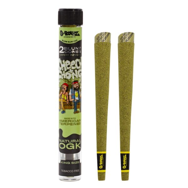 G-Rollz Cheech & Chong 2x Terpene Infused Blunt Cones 'Natural OGK'