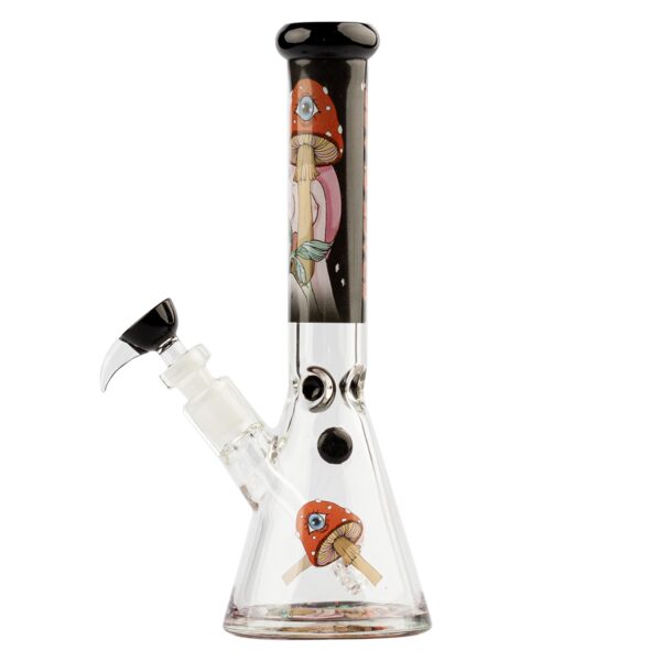 G-Rollz 'Mushroom Lover' - Black Beaker Bong H:30cm - Ø:40mm – Bild 3