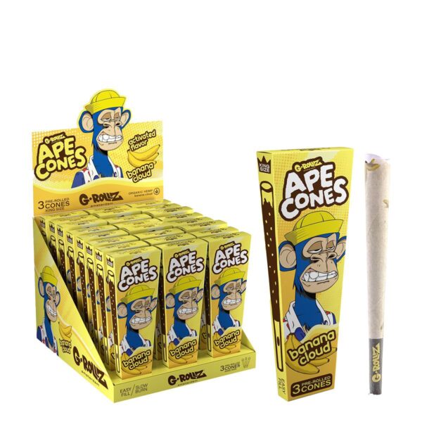 G-Rollz – Ape Cones “Banana Cloud” – 3 Pop Cones