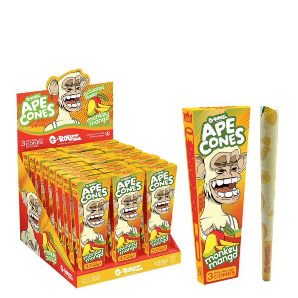 G-Rollz – Ape Cones “Monkey Mango” – 3 Pop Cones