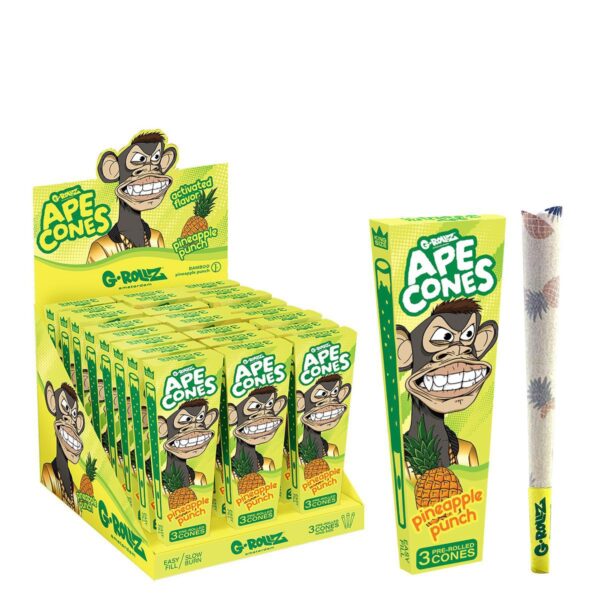 G-Rollz – Ape Cones “Pineapple Punch” – 3 Pop Cones